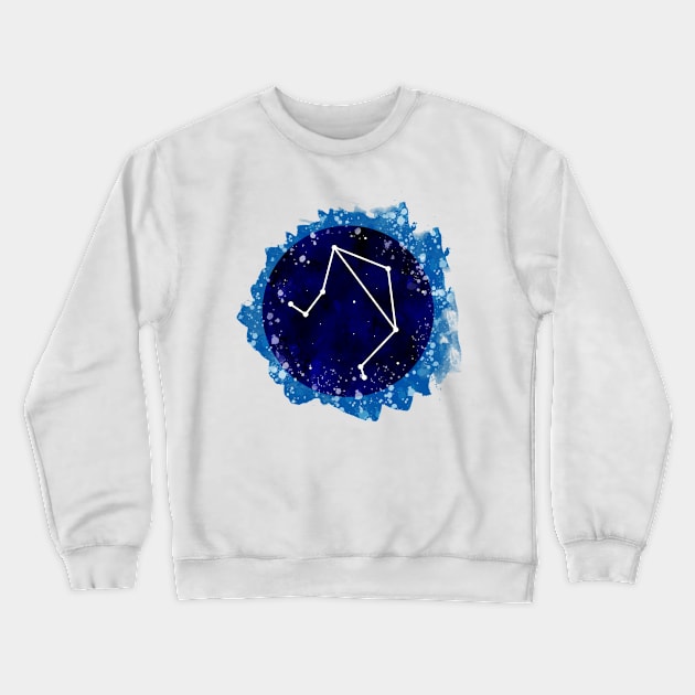 Watercolor Libra star sign art Crewneck Sweatshirt by lunamoonart